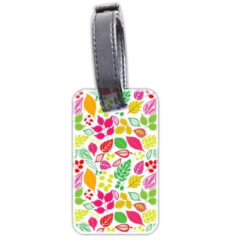 Leaves Pattern Seamless Texture Luggage Tag (two sides) from ArtsNow.com Front