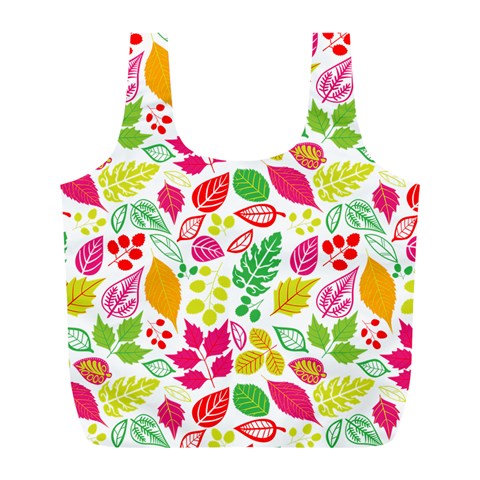 Leaves Pattern Seamless Texture Full Print Recycle Bag (L) from ArtsNow.com Front