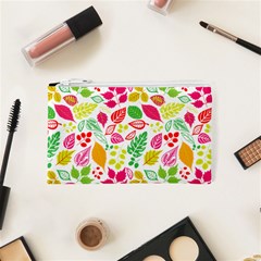 Leaves Pattern Seamless Texture Cosmetic Bag (XS) from ArtsNow.com Front