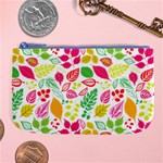 Leaves Pattern Seamless Texture Large Coin Purse