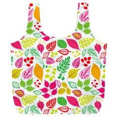 Leaves Pattern Seamless Texture Full Print Recycle Bag (XXL) from ArtsNow.com Front