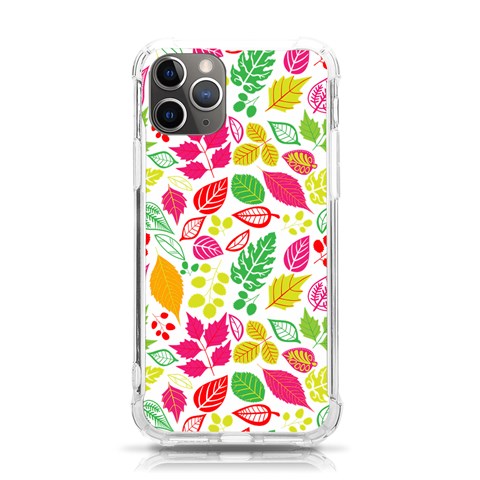 Leaves Pattern Seamless Texture iPhone 11 Pro 5.8 Inch TPU UV Print Case from ArtsNow.com Front