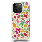 Leaves Pattern Seamless Texture iPhone 14 Pro TPU UV Print Case