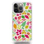 Leaves Pattern Seamless Texture iPhone 13 Pro TPU UV Print Case