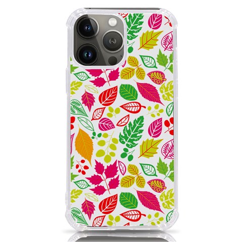 Leaves Pattern Seamless Texture iPhone 13 Pro Max TPU UV Print Case from ArtsNow.com Front