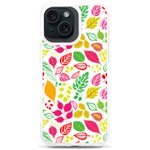 Leaves Pattern Seamless Texture iPhone 15 Plus TPU UV Print Case