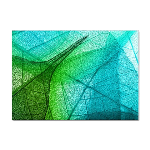 Texture Green Leaf Abstraction 3d Sticker A4 (10 pack) from ArtsNow.com Front