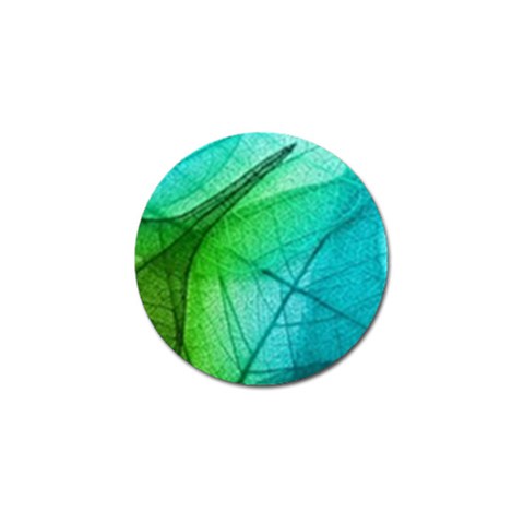 Texture Green Leaf Abstraction 3d Golf Ball Marker (4 pack) from ArtsNow.com Front