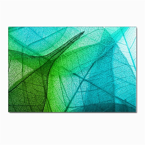 Texture Green Leaf Abstraction 3d Postcard 4 x 6  (Pkg of 10) from ArtsNow.com Front