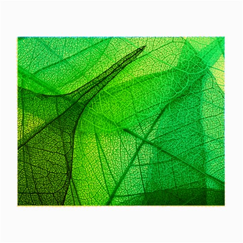 Texture Green Leaf Abstraction 3d Small Glasses Cloth from ArtsNow.com Front