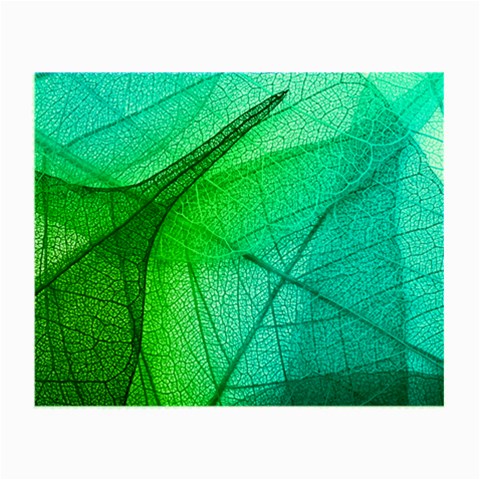 Texture Green Leaf Abstraction 3d Small Glasses Cloth from ArtsNow.com Front