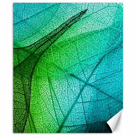 Texture Green Leaf Abstraction 3d Canvas 8  x 10  from ArtsNow.com 8.15 x9.66  Canvas - 1