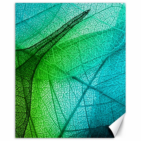 Texture Green Leaf Abstraction 3d Canvas 16  x 20  from ArtsNow.com 15.75 x19.29  Canvas - 1