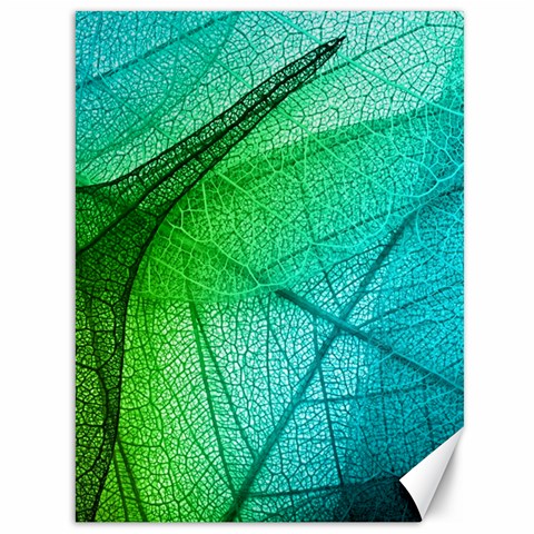 Texture Green Leaf Abstraction 3d Canvas 36  x 48  from ArtsNow.com 35.26 x46.15  Canvas - 1