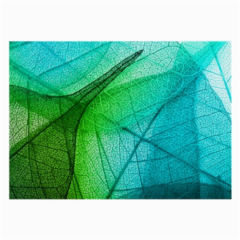 Texture Green Leaf Abstraction 3d Large Glasses Cloth from ArtsNow.com Front