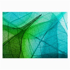 Texture Green Leaf Abstraction 3d Large Glasses Cloth (2 Sides) from ArtsNow.com Back