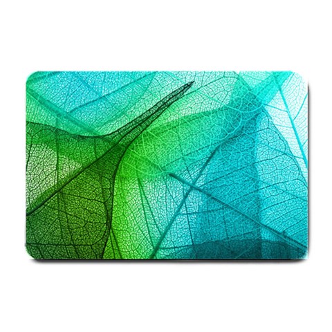 Texture Green Leaf Abstraction 3d Small Doormat from ArtsNow.com 24 x16  Door Mat