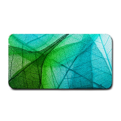 Texture Green Leaf Abstraction 3d Medium Bar Mat from ArtsNow.com 16 x8.5  Bar Mat