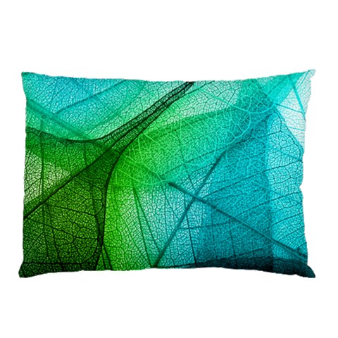 Texture Green Leaf Abstraction 3d Pillow Case from ArtsNow.com 26.62 x18.9  Pillow Case