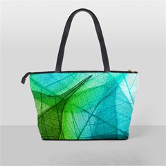 Texture Green Leaf Abstraction 3d Classic Shoulder Handbag from ArtsNow.com Back