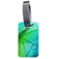 Texture Green Leaf Abstraction 3d Luggage Tag (two sides) from ArtsNow.com Front