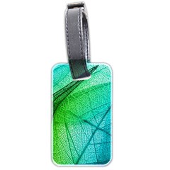 Texture Green Leaf Abstraction 3d Luggage Tag (two sides) from ArtsNow.com Back