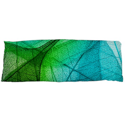 Texture Green Leaf Abstraction 3d One Side Body Pillow Cases from ArtsNow.com Body Pillow Case