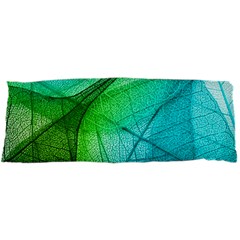 Texture Green Leaf Abstraction 3d 15 x40  Body Pillow Case Dakimakura (Two Sides) from ArtsNow.com Front