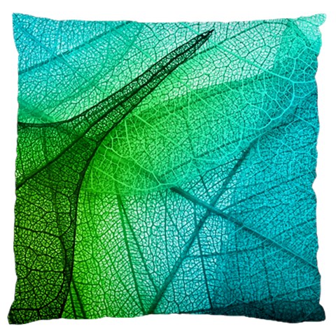 Texture Green Leaf Abstraction 3d Standard Premium Plush Fleece Cushion Case (Two Sides) from ArtsNow.com Front