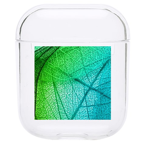 Texture Green Leaf Abstraction 3d Hard PC AirPods 1/2 Case from ArtsNow.com Front