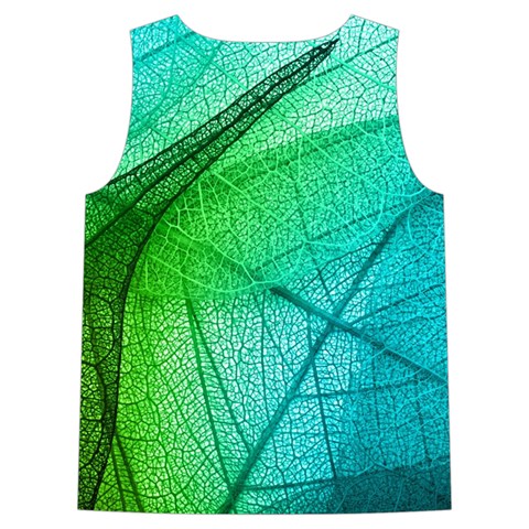 Texture Green Leaf Abstraction 3d Sleeveless Cozy Lounge Set  from ArtsNow.com Back