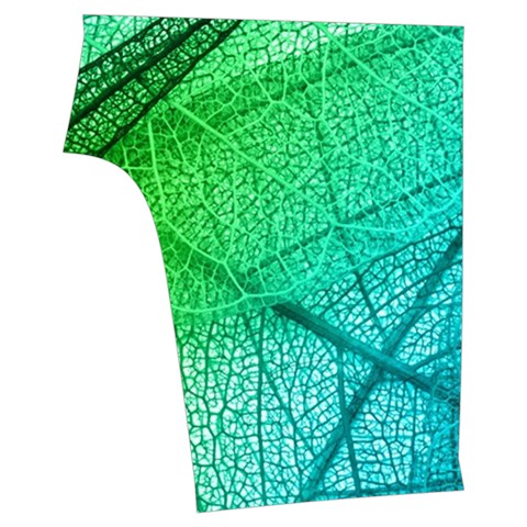 Texture Green Leaf Abstraction 3d Sleeveless Cozy Lounge Set  from ArtsNow.com Back Bottom Right