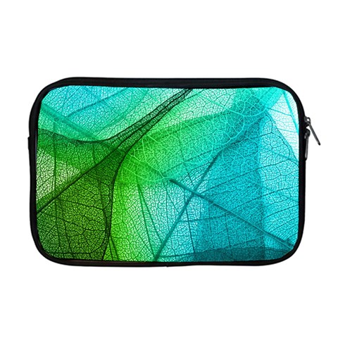 Texture Green Leaf Abstraction 3d Apple MacBook Pro 17  Zipper Case from ArtsNow.com Front