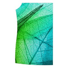 Texture Green Leaf Abstraction 3d Women s Button Up Vest from ArtsNow.com Front Right