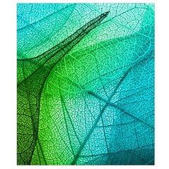 Texture Green Leaf Abstraction 3d Waist Pouch (Large) from ArtsNow.com Back Strap