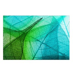 Texture Green Leaf Abstraction 3d Waist Pouch (Large) from ArtsNow.com Loop