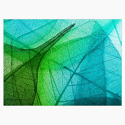 Texture Green Leaf Abstraction 3d Roll Up Canvas Pencil Holder (L) from ArtsNow.com Front