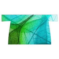 Texture Green Leaf Abstraction 3d Wristlet Pouch Bag (Small) from ArtsNow.com Front