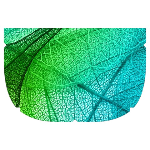 Texture Green Leaf Abstraction 3d Make Up Case (Large) from ArtsNow.com Side Right