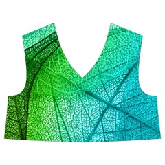 Texture Green Leaf Abstraction 3d Kids  Midi Sailor Dress from ArtsNow.com Front Top