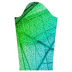 Texture Green Leaf Abstraction 3d Kids  Long Sleeve Velvet Lounge Robe from ArtsNow.com Sleeve Left