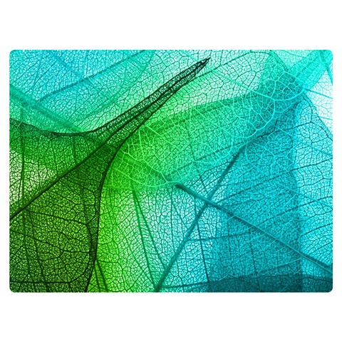 Texture Green Leaf Abstraction 3d Premium Plush Fleece Blanket (Extra Small) from ArtsNow.com 40 x30  Blanket Front