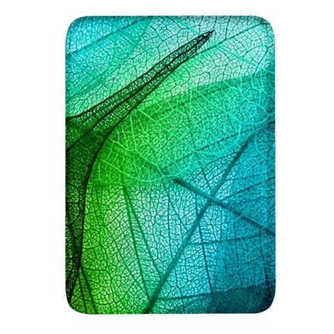 Texture Green Leaf Abstraction 3d Rectangular Glass Fridge Magnet (4 pack) from ArtsNow.com Front