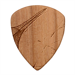 Texture Green Leaf Abstraction 3d Wood Guitar Pick (Set of 10) from ArtsNow.com Front