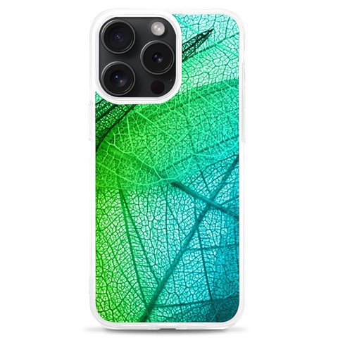 Texture Green Leaf Abstraction 3d iPhone 15 Pro Max TPU UV Print Case from ArtsNow.com Front