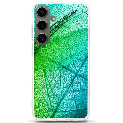 Texture Green Leaf Abstraction 3d Samsung Galaxy S24 Ultra 6.9 Inch TPU UV Case from ArtsNow.com Front