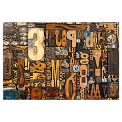 3d Letters Macro Wooden Letters Letters Textures 16 x24  Lumbar Throw Cushion Case (Two Sides) from ArtsNow.com Front