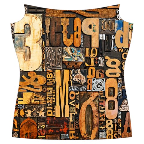 3d Letters Macro Wooden Letters Letters Textures Women s Cut Out Long Sleeve T Front