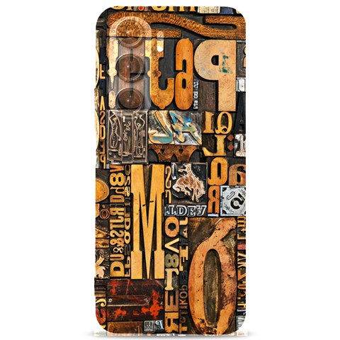 3d Letters Macro Wooden Letters Letters Textures Samsung Galaxy S24 Plus 6.7 Inch Black TPU UV Case from ArtsNow.com Front