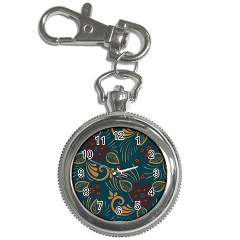 Flowers Floral Retro Flower Texture Key Chain Watches from ArtsNow.com Front